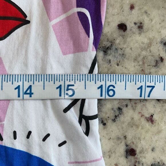 New York & Company Face-Print Double-Button Secret Button Ny&C Madison Shirt Sma - Picture 8 of 9